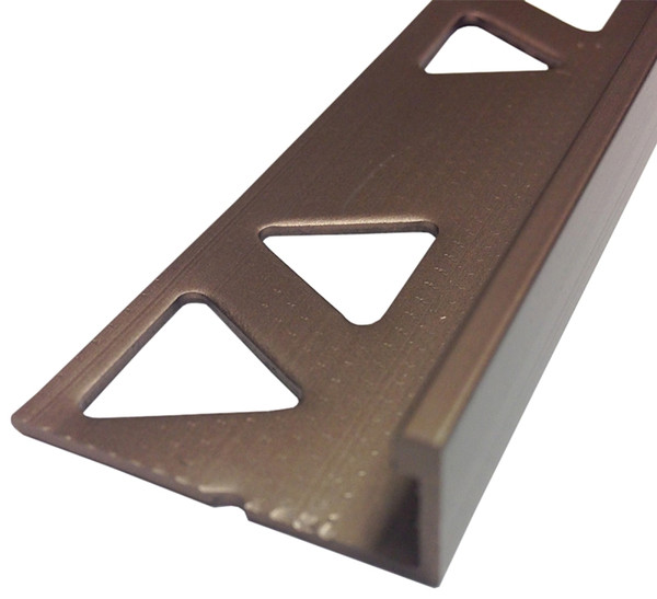 M-D 31353 Tile Edge, 96 in L, 3/8 in W, Aluminum, Bronze [SKU: ORG8832180]