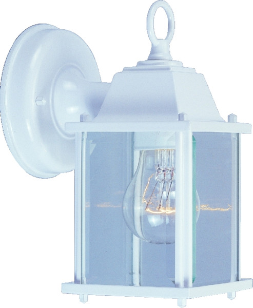 Boston Harbor AL1037-4-3L Outdoor Wall Lantern, 120 V, 60 W, A19 or CFL Lamp, Aluminum Fixture, White [SKU: ORG3576527]