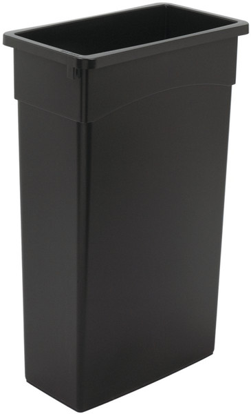 CONTINENTAL COMMERCIAL 8322BK Trash Receptacle, 23 gal Capacity, Plastic, Black [SKU: ORG1004944]