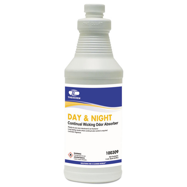 Day and Night Wicking Odor Absorber, 32 oz Bottle, Lavender, 12/Carton [SKU: TOL309QT]
