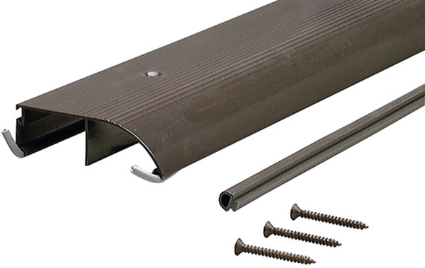 M-D TH153 69709 Bumper Threshold, 72 in L, 4 in W, Aluminum, Bronze [SKU: ORG8928947]