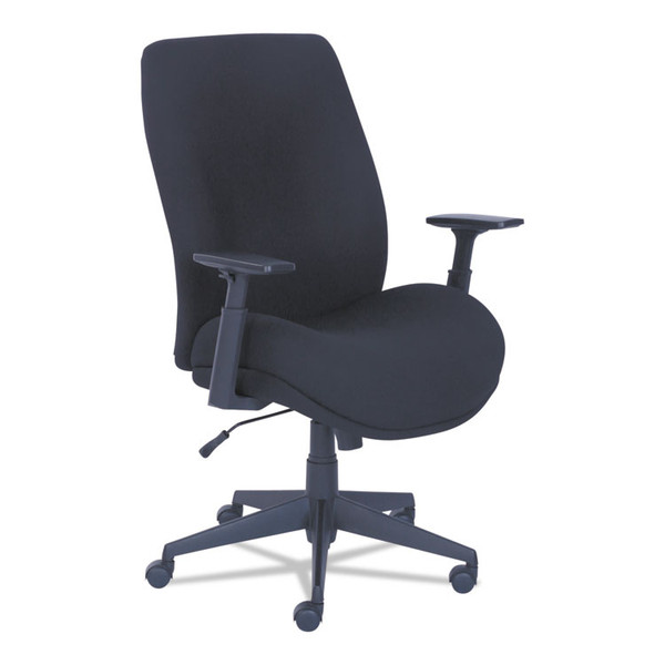 Baldwyn Series Mid Back Task Chair, Supports Up to 275 lb, 19" to 22" Seat Height, Black [SKU: LZB48825]