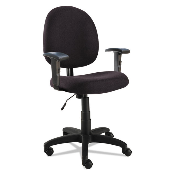 Alera Essentia Series Swivel Task Chair with Adjustable Arms, Supports Up to 275 lb, 17.71" to 22.44" Seat Height, Black [SKU: ALEVTA4810]