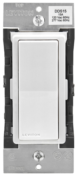Leviton Decora Digital R00-DDS15-BDM Dual Voltage Switch with Timer, 1 -Pole, 3 -Way, 120/277 VAC, 60 Hz, Bluetooth [SKU: ORG4811550]