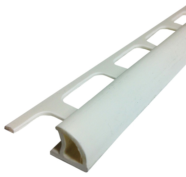 M-D 84200 Bullnose Tile Edge, 8 ft L, 1-3/8 in W, PVC, White [SKU: ORG0414722]