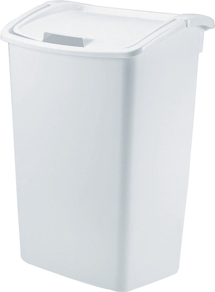 Rubbermaid 2803 FG280300WHT Waste Basket, 45 qt Capacity, Polyethylene, White, 22 in H [SKU: ORG7868920]