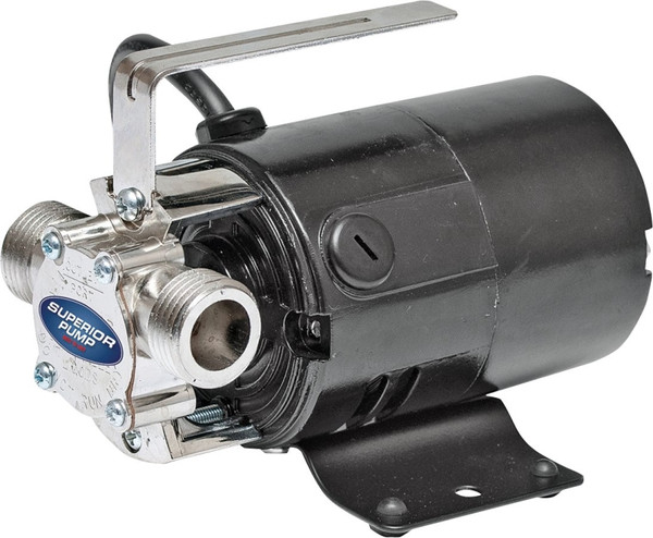 SUPERIOR PUMP 90040 Transfer Pump, 2.3 A, 115 V, 0.1 hp, 3/4 in Outlet, 330 gal/hr, Iron [SKU: ORG2261329]