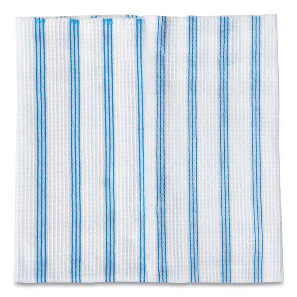 Disposable Microfiber Cleaning Cloths, 12 x 12, Blue/White Stripes, 600/Pack [SKU: RCP2134283]