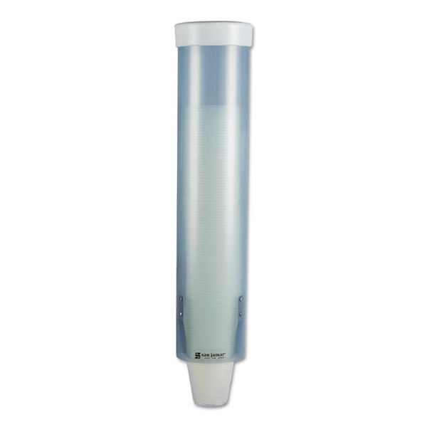 Adjustable Frosted Water Cup Dispenser, For 4 oz to 10 oz Cups, Blue [SKU: SJMC3165FBL]