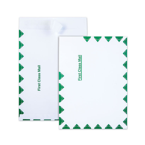 Ship-Lite Envelope, First Class, #10 1/2, Cheese Blade Flap, Redi-Strip Adhesive Closure, 9 x 12, White, 100/Box [SKU: QUAS3615]