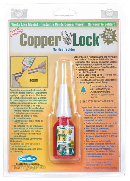 ComStar Copper Lock Series 10-801 No Heat Solder, 10 mL Tube, Liquid, -60 to 300 deg F Melting Point [SKU: ORG5452677]