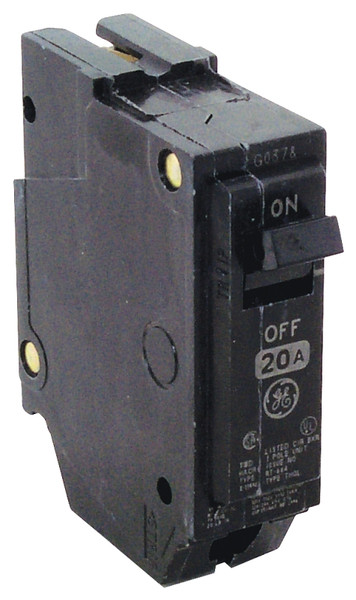 GE Industrial Solutions THQL1120 Feeder Circuit Breaker, Type THQL, 20 A, 1 -Pole, 120/240 V, Plug Mounting [SKU: ORG6121933]