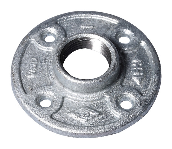 ProSource 27-1G Floor Flange, 1 in, 3.8 in Dia Flange, FIP, 4-Bolt Hole, 0.28 in, 7 mm in (mm) Dia Bolt Hole [SKU: ORG6102453]