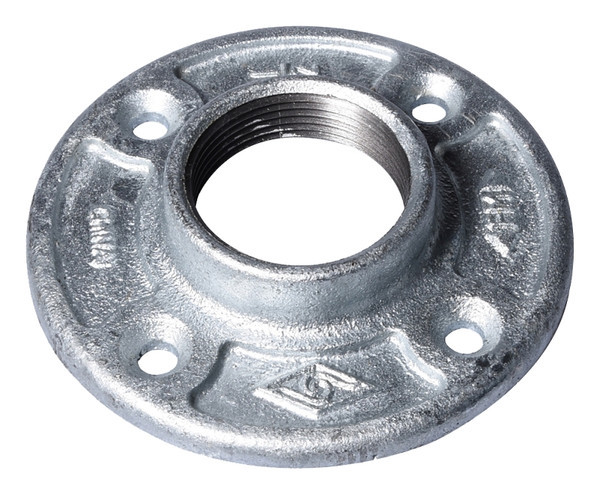 ProSource 27-11/2G Floor Flange, 1-1/2 in, 4.6 in Dia Flange, FIP, 4-Bolt Hole, 0.89 in L Through Bore [SKU: ORG6102479]