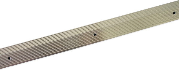 M-D 78188 Carpet Trim, 96 in L, 1-1/2 in W, Fluted Surface, Aluminum, Silver [SKU: ORG6539944]