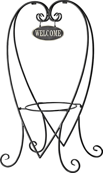 Landscapers Select JY-41 Hanging Planter, 31.3 in OAW, 8 in OAD, 16.3 in OAH, Steel, Black, Powder-Coated [SKU: ORG0238261]
