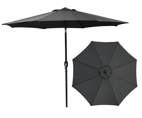 Seasonal Trends 62104 Crank Umbrella, 92.9 in H, 107.9 in W Canopy, 107.9 in L Canopy, Round Canopy, Steel Frame [SKU: ORG7113186]