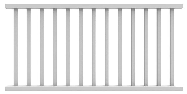 Xpanse Select 73012418 Rail Kit, 6 ft L Actual, Square Profile, Vinyl, White [SKU: ORG9020397]