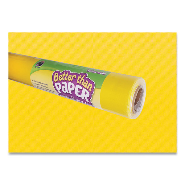 Better Than Paper Bulletin Board Roll, 4 ft x 12 ft, Yellow Gold [SKU: TCR77369]