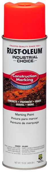 Industrial Choice M1400 System 264699 Construction Marking Paint, Fluorescent Red/Orange, 17 oz, Aerosol Can [SKU: ORG7405160]
