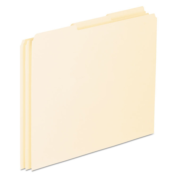 Blank Top Tab File Guides, 1/3-Cut Top Tab, Blank, 8.5 x 11, Manila, 100/Box [SKU: PFXEN203]