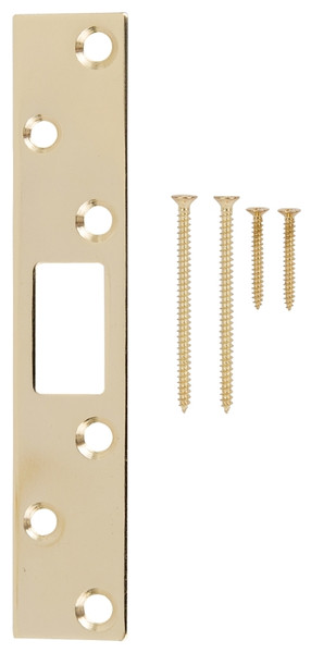 ProSource HSH-004-PS Security Door Latch Strike, Steel, Brass, 6 in H, 1-1/8 in W [SKU: ORG5162342]