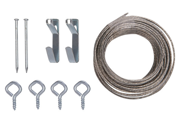 ProSource PH-121128-PS Picture Hanging Kit, 30 lb, Steel, Zinc, Zinc, Nail-In Mounting [SKU: ORG5424890]