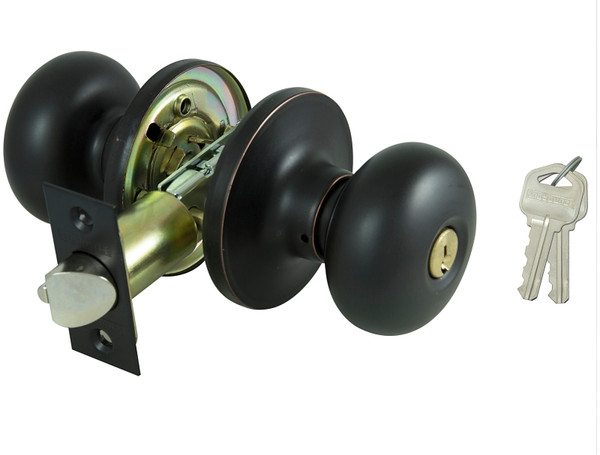 ProSource Entry Knob Lockset, Series TF, Bronze [SKU: ORG7804388]