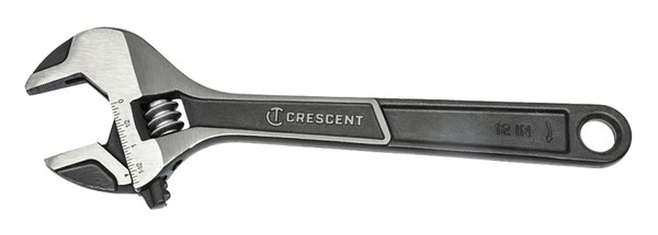 Crescent ATWJ212VS Adjustable Wrench, 12 in OAL, 1-1/2 in Jaw, Alloy Steel, Black Phosphate/Lacquer [SKU: ORG7410053]
