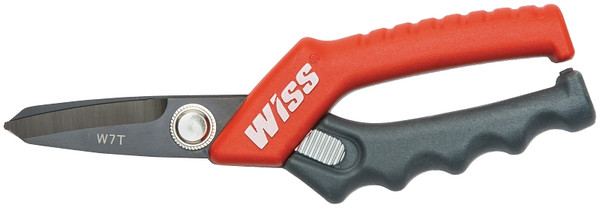 Crescent Wiss CW7T Heavy-Duty Tradesman Utility Shear, 7-1/2 in OAL, 2 in L Cut, Stainless Steel Blade [SKU: ORG2845790]