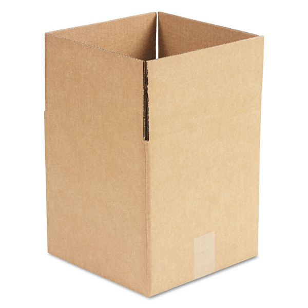 Cubed Fixed-Depth Corrugated Shipping Boxes, Regular Slotted Container (RSC), Large, 10" x 10" x 10", Brown Kraft, 25/Bundle [SKU: UNV101010]