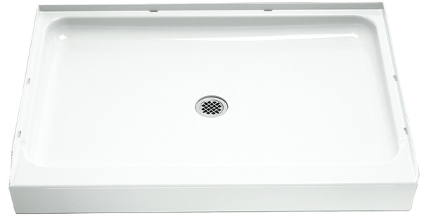 Sterling Ensemble 72121100-0 Shower Base, 48 in L, 34 in W, 5-1/2 in H, Vikrell, White, Alcove Installation [SKU: ORG9564469]