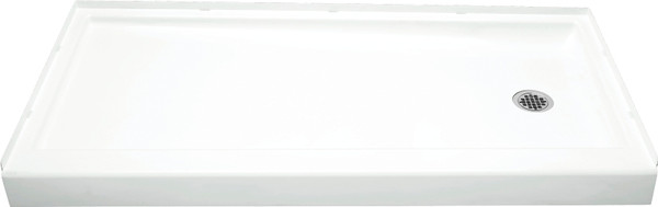 Sterling Ensemble 72171120-0 Shower Base, 60 in L, 30 in W, 5 in H, Vikrell, White, Alcove Installation, 3-5/16 in Drain [SKU: ORG7123334]