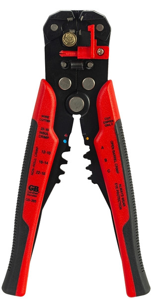 GB GS-395 Adjustable Automatic Wire Stripper, 10-3/4 in OAL, 10 to 26 AWG Cutting Capacity [SKU: ORG7440571]
