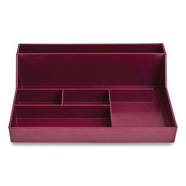 Plastic Desktop Organizer, 6 Compartments, 6.81 x 9.84 x 2.75, Purple [SKU: TUD24380425]