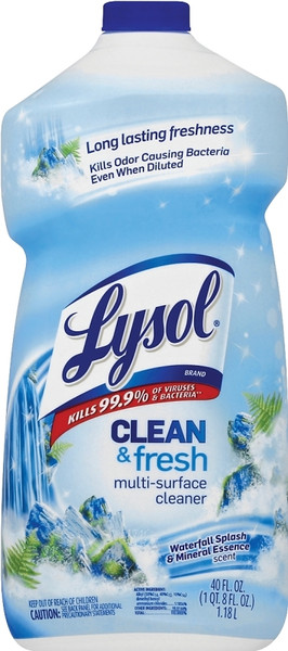 Lysol 1920078630 Cleaner, 40 oz Bottle, Liquid, Characteristic, Green [SKU: ORG3713062]