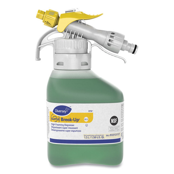 Suma Break-Up Heavy-Duty Foaming Grease-Release Cleaner, 1,500 mL Bottle, 2/Carton [SKU: DVO93313117]
