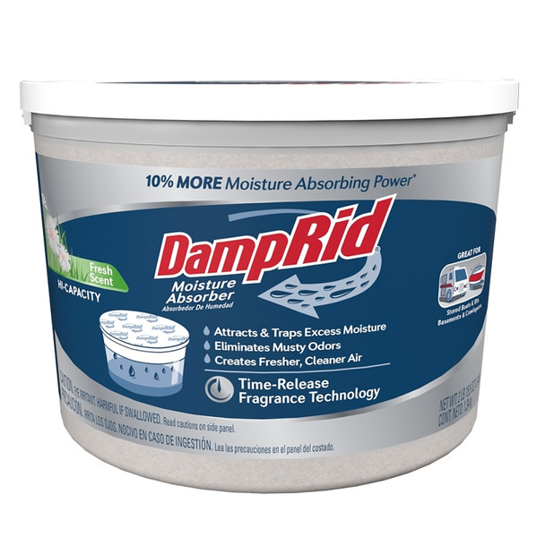 DampRid FG50FS High-Capacity Moisture Absorber, 4 lb Tub, Solid [SKU: ORG3665056]