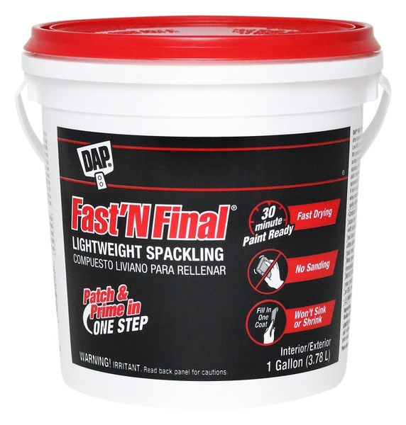 DAP 12143 Spackling Paste White, White, 1 gal Tub [SKU: ORG8890311]