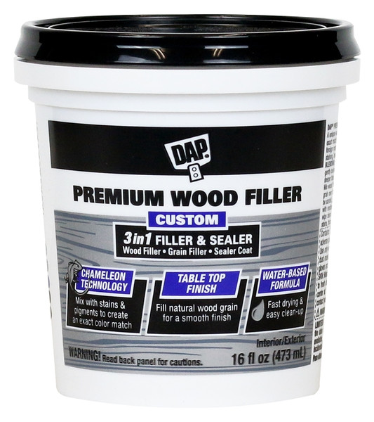 DAP 7079800550 Premium Wood Filler, Paste, Slight, Off-White, 16 oz [SKU: ORG8301418]
