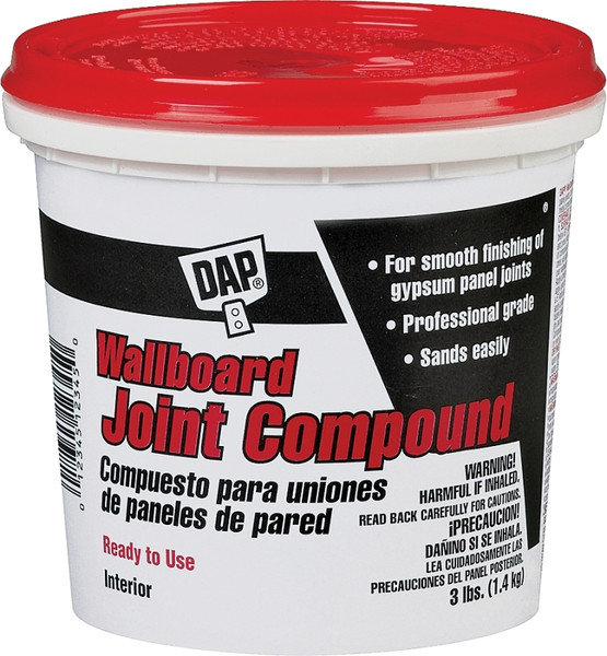 DAP 10100 Joint Compound, Paste, Off-White, 3 lb [SKU: ORG6437511]