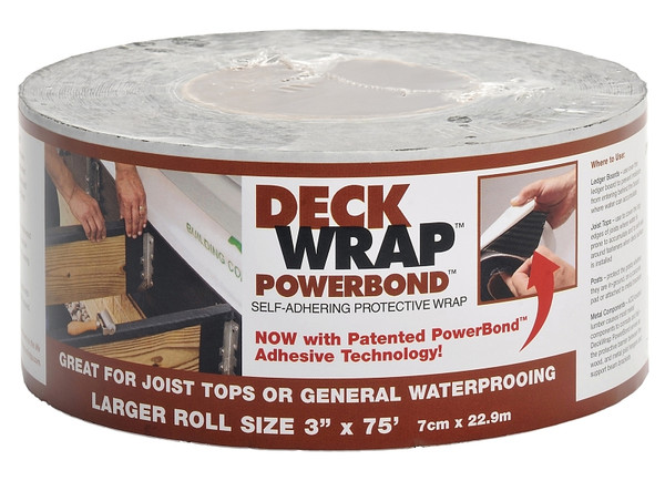 DeckWrap PowerBond 54103 Protective Wrap, Black [SKU: ORG7226467]