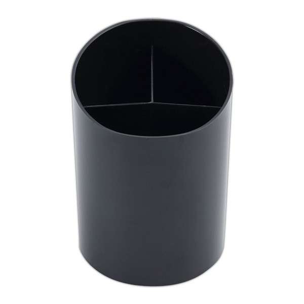 Recycled Big Pencil Cup, Plastic, 4.38" Diameter x 5.63"h, Black [SKU: UNV08108]