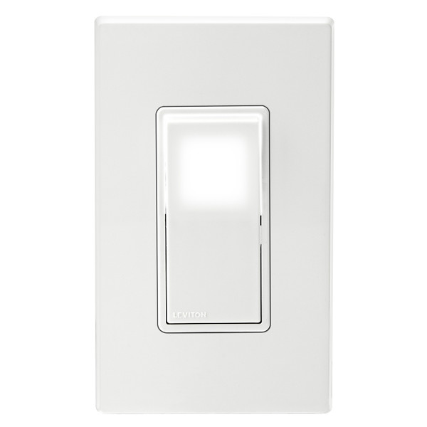 Decora C32-05674-02W Rocker Switch with Wallplate, 15 A, 120/277 V, 3-Way, Lead Wire Terminal, White [SKU: ORG4995692]