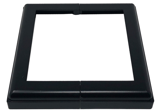 Nuvo Iron ADPBS6 Post Base Cover, 7-1/2 in L, 7-1/2 in W, Aluminum, Black [SKU: ORG9443763]