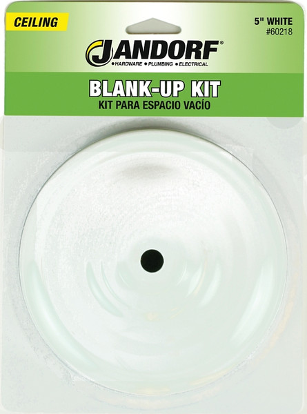 Jandorf 60218 Blank-Up Kit, White, For: Outlet Box After Removal of an Existing Fixture [SKU: ORG3403805]