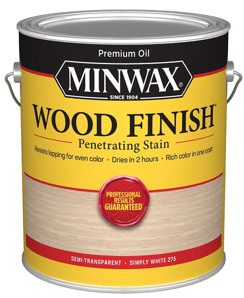 Minwax 711520000 Interior Wood Stain, Simply White, Liquid, 1 gal [SKU: ORG7406440]