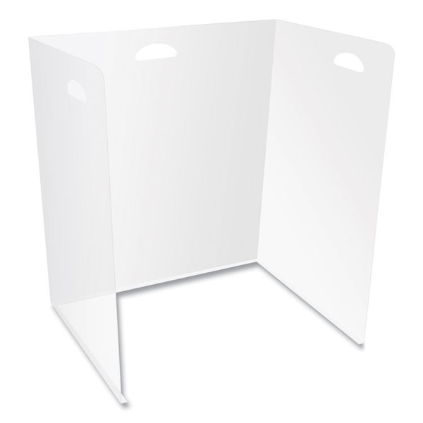 Lightweight Desktop Barriers, 22 x 16 x 24, Polypropylene, Clear, 10/Carton [SKU: DEFPSBPP]