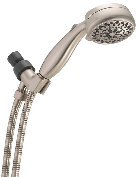 DELTA 75700SN Hand Shower, 1/2 in Connection, 2.5 gpm, 7-Spray Function, Satin Nickel, 6 ft L Hose [SKU: ORG1490697]