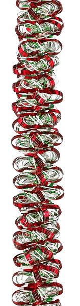 Holidaytrims 3786450 Garland, 12 ft L, PVC, Green/Red/Snow White, Indoor [SKU: ORG2333649]